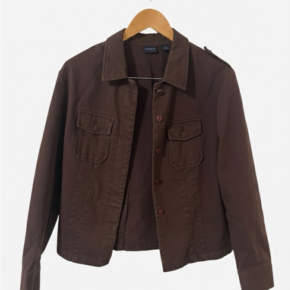 Westbound Dark Brown Utility Jacket - image 1